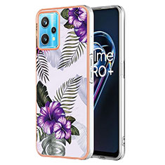 Coque Silicone Motif Fantaisie Souple Couleur Unie Etui Housse Y03B pour Realme 9 5G Violet