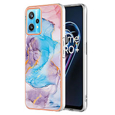 Coque Silicone Motif Fantaisie Souple Couleur Unie Etui Housse Y03B pour Realme V25 5G Bleu