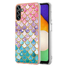 Coque Silicone Motif Fantaisie Souple Couleur Unie Etui Housse Y03B pour Samsung Galaxy A13 5G Colorful