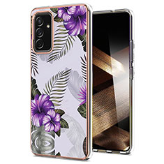 Coque Silicone Motif Fantaisie Souple Couleur Unie Etui Housse Y03B pour Samsung Galaxy A15 LTE Violet