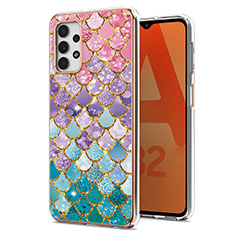 Coque Silicone Motif Fantaisie Souple Couleur Unie Etui Housse Y03B pour Samsung Galaxy A32 4G Colorful