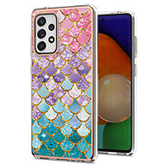 Coque Silicone Motif Fantaisie Souple Couleur Unie Etui Housse Y03B pour Samsung Galaxy A52 4G Colorful