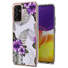 Coque Silicone Motif Fantaisie Souple Couleur Unie Etui Housse Y03B pour Samsung Galaxy F54 5G Violet