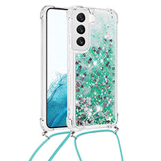 Coque Silicone Motif Fantaisie Souple Couleur Unie Etui Housse Y03B pour Samsung Galaxy S23 5G Vert