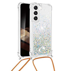 Coque Silicone Motif Fantaisie Souple Couleur Unie Etui Housse Y03B pour Samsung Galaxy S24 5G Argent