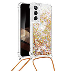 Coque Silicone Motif Fantaisie Souple Couleur Unie Etui Housse Y03B pour Samsung Galaxy S24 5G Or