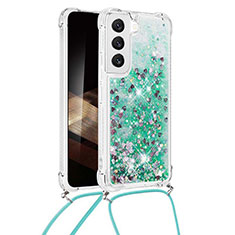 Coque Silicone Motif Fantaisie Souple Couleur Unie Etui Housse Y03B pour Samsung Galaxy S25 5G Vert