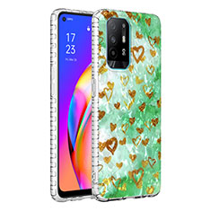 Coque Silicone Motif Fantaisie Souple Couleur Unie Etui Housse Y04B pour Oppo F19 Pro Pastel Vert