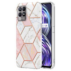 Coque Silicone Motif Fantaisie Souple Couleur Unie Etui Housse Y04B pour Realme 8i Rose