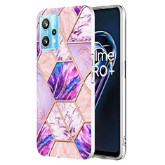 Coque Silicone Motif Fantaisie Souple Couleur Unie Etui Housse Y04B pour Realme 9 4G Violet Clair