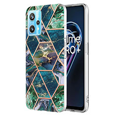 Coque Silicone Motif Fantaisie Souple Couleur Unie Etui Housse Y04B pour Realme 9 Pro 5G Vert Nuit