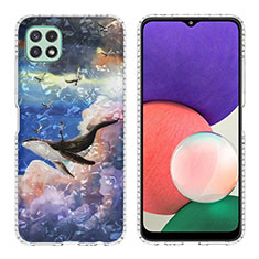 Coque Silicone Motif Fantaisie Souple Couleur Unie Etui Housse Y04B pour Samsung Galaxy A22 5G Mixte