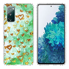 Coque Silicone Motif Fantaisie Souple Couleur Unie Etui Housse Y04B pour Samsung Galaxy S20 Lite 5G Pastel Vert