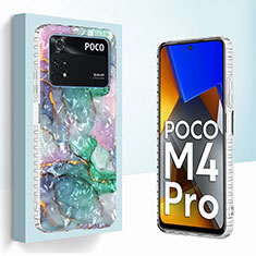 Coque Silicone Motif Fantaisie Souple Couleur Unie Etui Housse Y04B pour Xiaomi Poco M4 Pro 4G Mixte