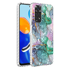 Coque Silicone Motif Fantaisie Souple Couleur Unie Etui Housse Y04B pour Xiaomi Redmi Note 11S 4G Vert Nuit