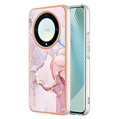 Coque Silicone Motif Fantaisie Souple Couleur Unie Etui Housse Y05B pour Huawei Honor X9a 5G Rose