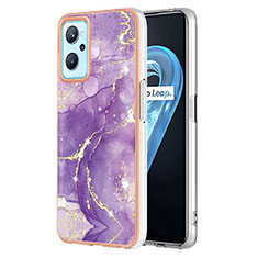 Coque Silicone Motif Fantaisie Souple Couleur Unie Etui Housse Y05B pour Oppo K10 4G Violet