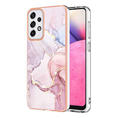 Coque Silicone Motif Fantaisie Souple Couleur Unie Etui Housse Y05B pour Samsung Galaxy A33 5G Rose