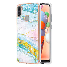 Coque Silicone Motif Fantaisie Souple Couleur Unie Etui Housse Y05B pour Samsung Galaxy M11 Colorful