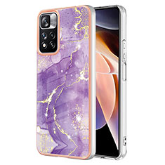 Coque Silicone Motif Fantaisie Souple Couleur Unie Etui Housse Y05B pour Xiaomi Mi 11i 5G (2022) Violet