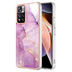 Coque Silicone Motif Fantaisie Souple Couleur Unie Etui Housse Y05B pour Xiaomi Mi 11i 5G (2022) Violet Clair