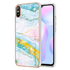 Coque Silicone Motif Fantaisie Souple Couleur Unie Etui Housse Y05B pour Xiaomi Redmi 9A Colorful