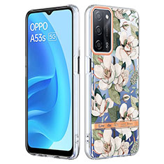 Coque Silicone Motif Fantaisie Souple Couleur Unie Etui Housse Y06B pour Oppo A55 5G Blanc