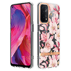 Coque Silicone Motif Fantaisie Souple Couleur Unie Etui Housse Y06B pour Oppo A74 5G Rose