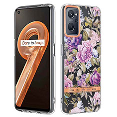 Coque Silicone Motif Fantaisie Souple Couleur Unie Etui Housse Y06B pour Oppo A96 4G Violet Clair