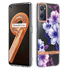 Coque Silicone Motif Fantaisie Souple Couleur Unie Etui Housse Y06B pour Oppo K10 4G Violet