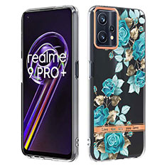 Coque Silicone Motif Fantaisie Souple Couleur Unie Etui Housse Y06B pour Realme 9 4G Cyan