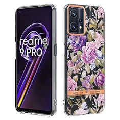 Coque Silicone Motif Fantaisie Souple Couleur Unie Etui Housse Y06B pour Realme 9 5G Violet Clair