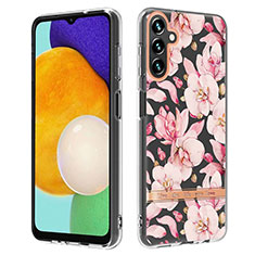 Coque Silicone Motif Fantaisie Souple Couleur Unie Etui Housse Y06B pour Samsung Galaxy A04s Rose