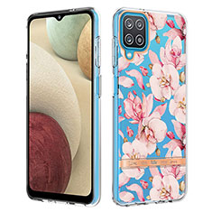 Coque Silicone Motif Fantaisie Souple Couleur Unie Etui Housse Y06B pour Samsung Galaxy A12 5G Rose