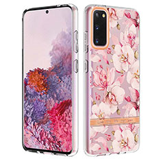 Coque Silicone Motif Fantaisie Souple Couleur Unie Etui Housse Y06B pour Samsung Galaxy S20 5G Rose