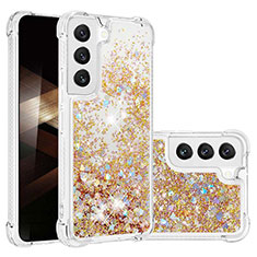 Coque Silicone Motif Fantaisie Souple Couleur Unie Etui Housse Y06B pour Samsung Galaxy S24 Plus 5G Or