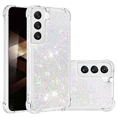 Coque Silicone Motif Fantaisie Souple Couleur Unie Etui Housse Y06B pour Samsung Galaxy S25 Plus 5G Blanc