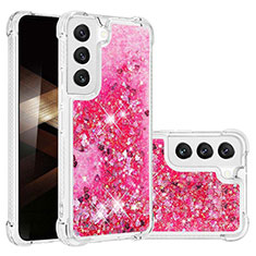 Coque Silicone Motif Fantaisie Souple Couleur Unie Etui Housse Y06B pour Samsung Galaxy S25 Plus 5G Rose Rouge