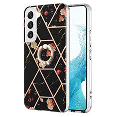 Coque Silicone Motif Fantaisie Souple Couleur Unie Etui Housse Y14B pour Samsung Galaxy S21 FE 5G Noir