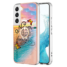 Coque Silicone Motif Fantaisie Souple Couleur Unie Etui Housse Y15B pour Samsung Galaxy S21 Plus 5G Colorful