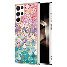 Coque Silicone Motif Fantaisie Souple Couleur Unie Etui Housse Y15B pour Samsung Galaxy S24 Ultra 5G Mixte