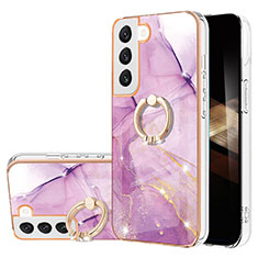 Coque Silicone Motif Fantaisie Souple Couleur Unie Etui Housse Y16B pour Samsung Galaxy S24 5G Violet Clair