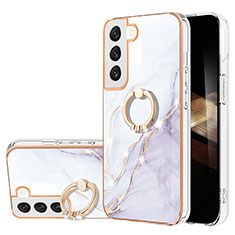 Coque Silicone Motif Fantaisie Souple Couleur Unie Etui Housse Y16B pour Samsung Galaxy S25 5G Blanc