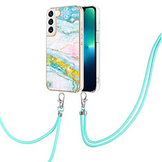 Coque Silicone Motif Fantaisie Souple Couleur Unie Etui Housse Y21B pour Samsung Galaxy S22 5G Colorful