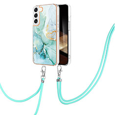 Coque Silicone Motif Fantaisie Souple Couleur Unie Etui Housse Y21B pour Samsung Galaxy S24 Plus 5G Vert