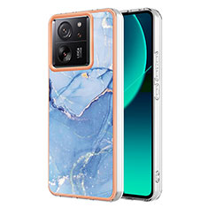 Coque Silicone Motif Fantaisie Souple Couleur Unie Etui Housse YB1 pour Xiaomi Redmi K60 Ultra 5G Bleu