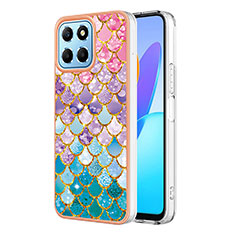 Coque Silicone Motif Fantaisie Souple Couleur Unie Etui Housse YB3 pour Huawei Honor X6a Colorful