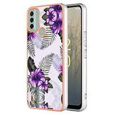 Coque Silicone Motif Fantaisie Souple Couleur Unie Etui Housse YB3 pour Nokia C31 Violet