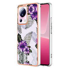 Coque Silicone Motif Fantaisie Souple Couleur Unie Etui Housse YB3 pour Xiaomi Civi 2 5G Violet