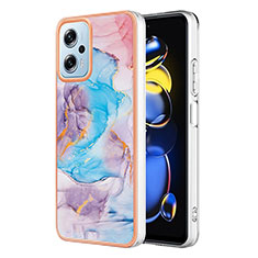 Coque Silicone Motif Fantaisie Souple Couleur Unie Etui Housse YB3 pour Xiaomi Redmi K50i 5G Bleu